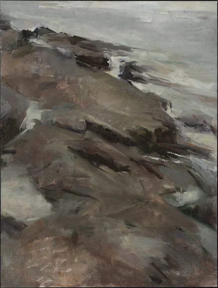 Lake Superior Coastline Number 1, Oil, 12” x 15.5”, 2017