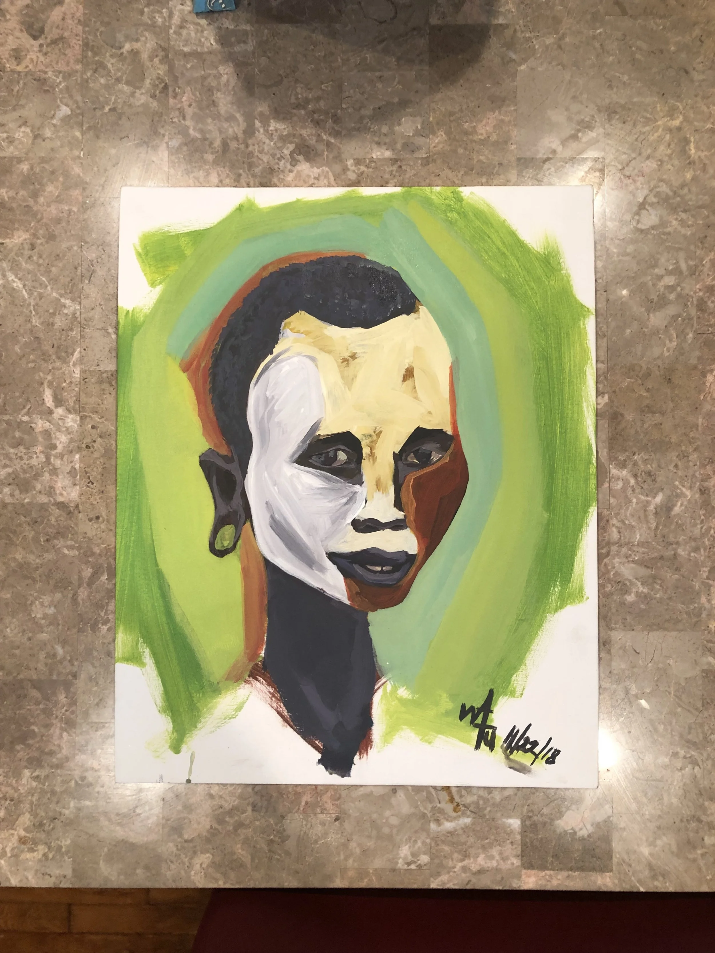 African Face Paint Series 1: #007