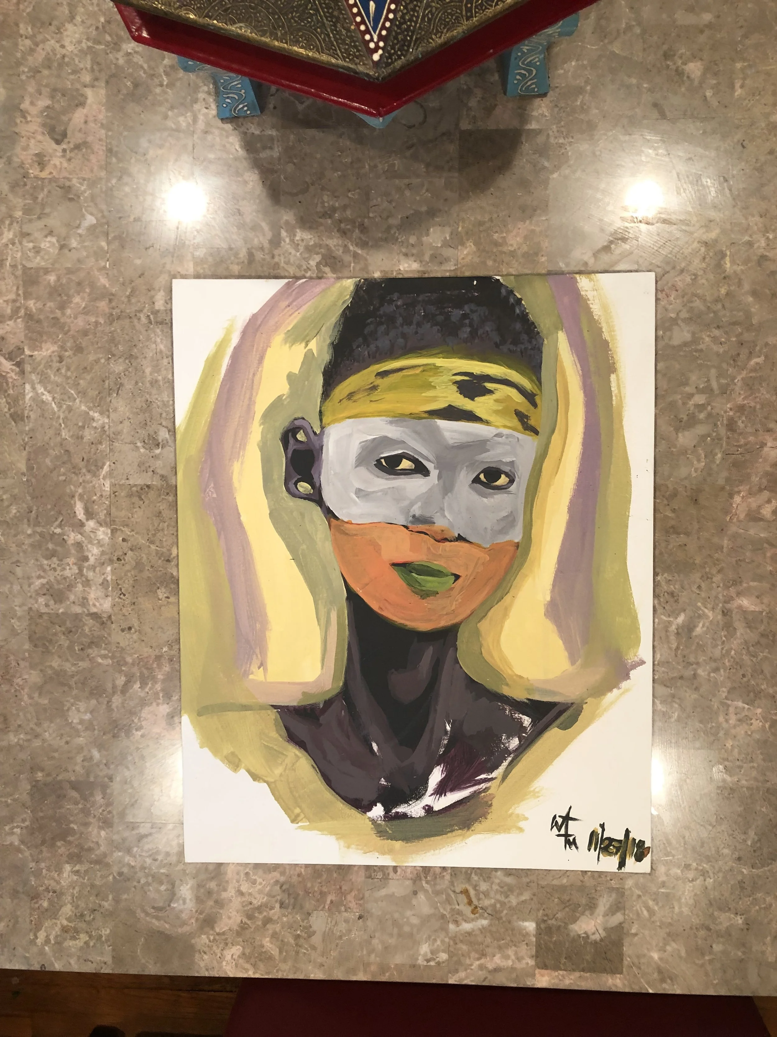 African Face Paint Series 1: #006