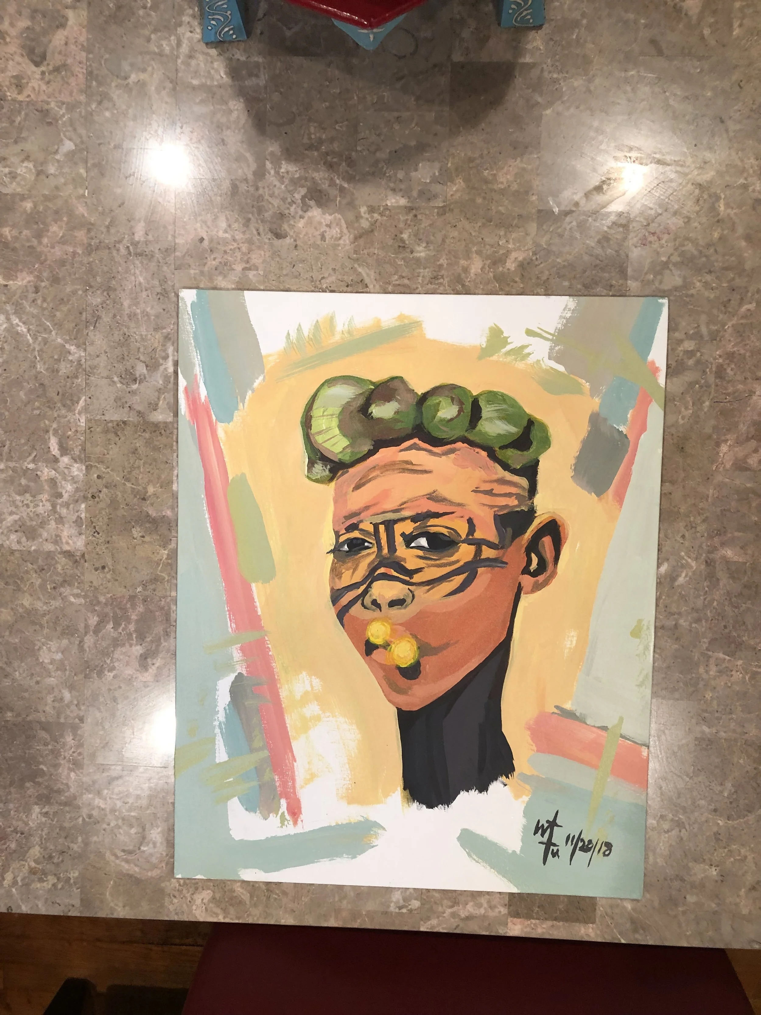 African Face Paint Series 1: #005