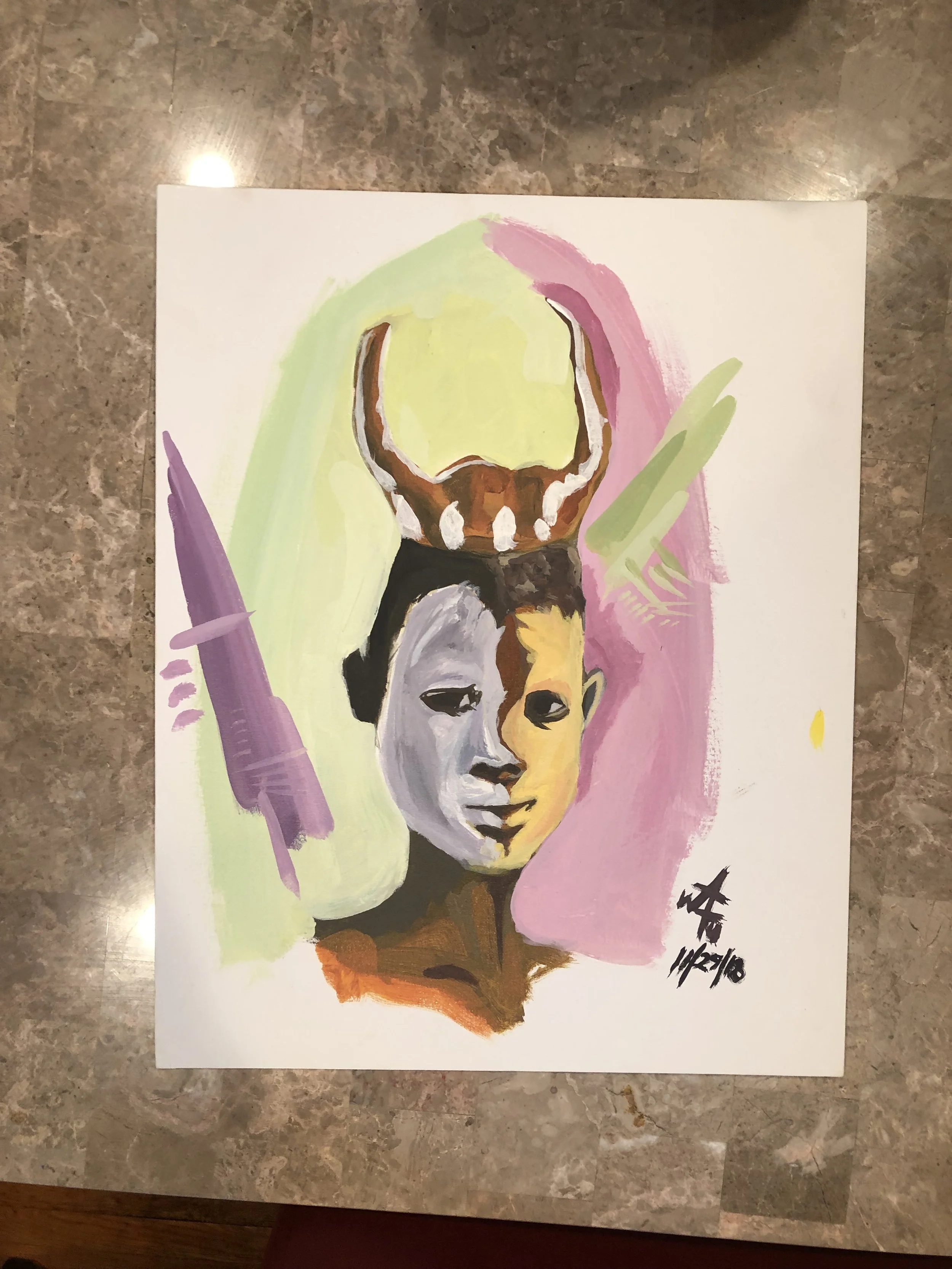 African Face Paint Series 1: #003