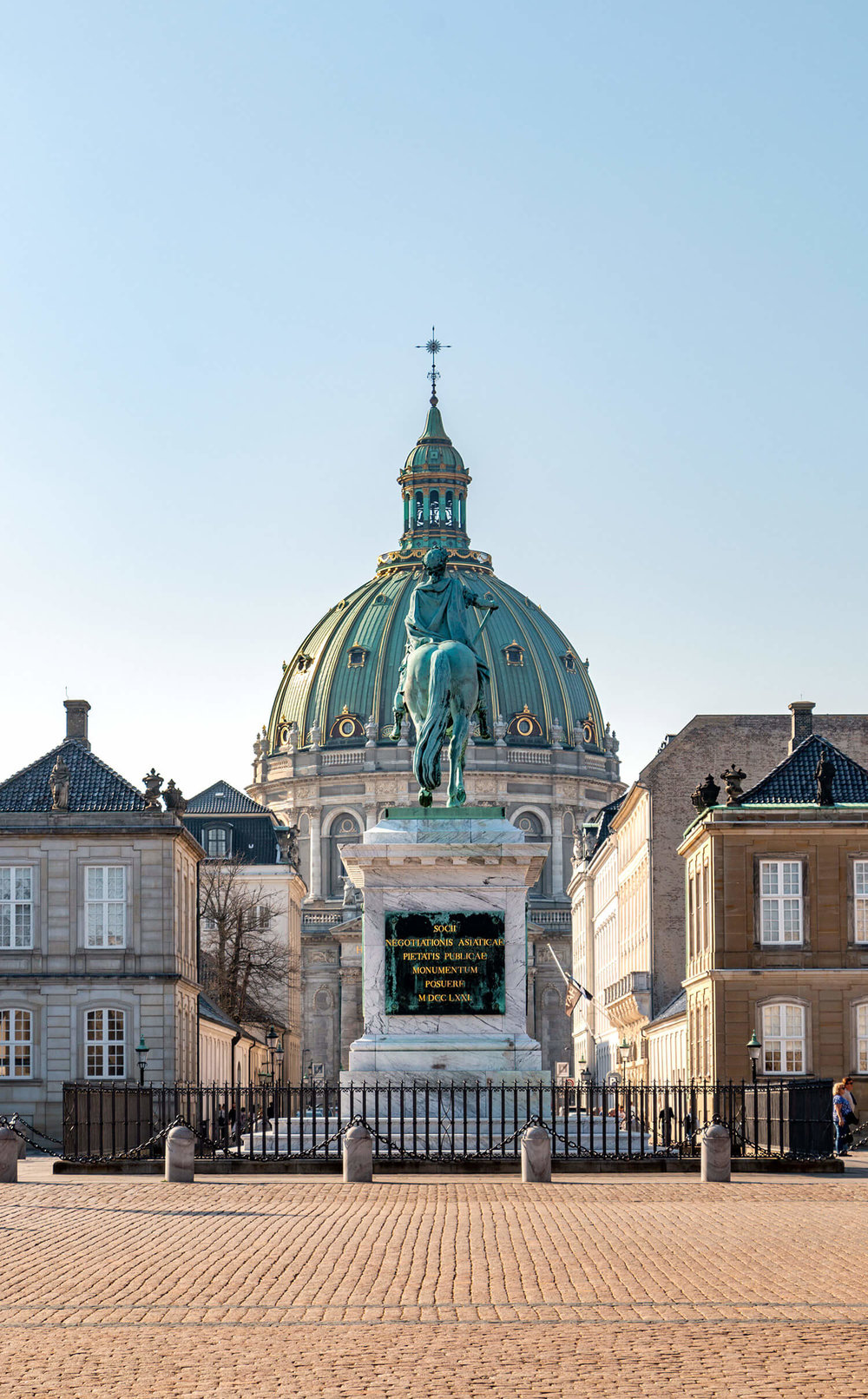 Amalienborg Palace and the Frederick's Church