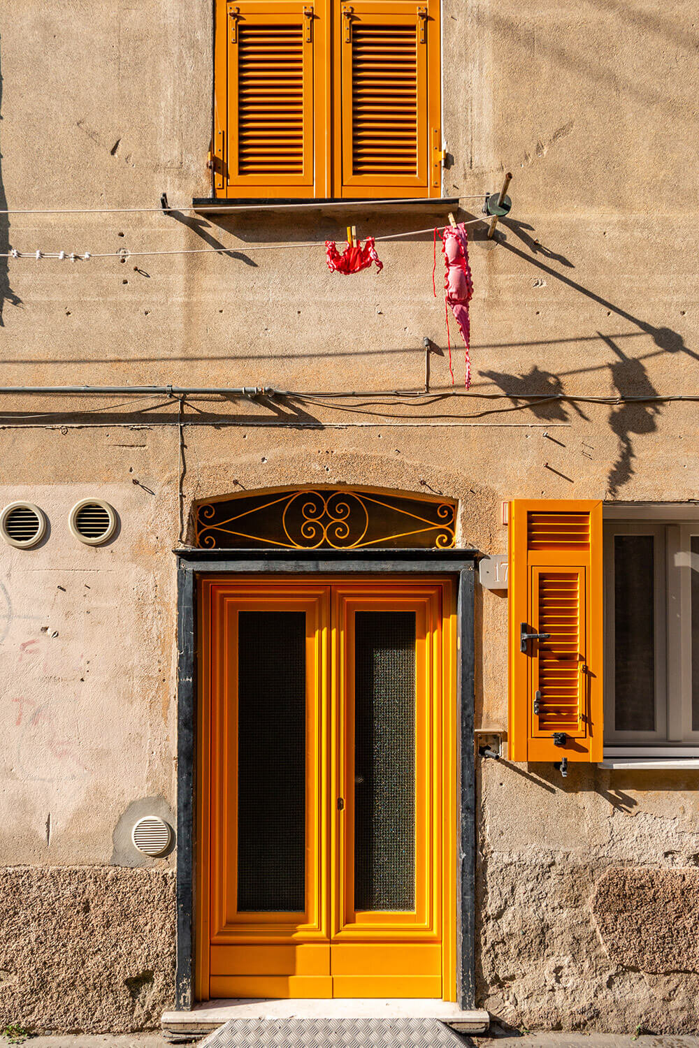 Orange Door in Sestri Levante