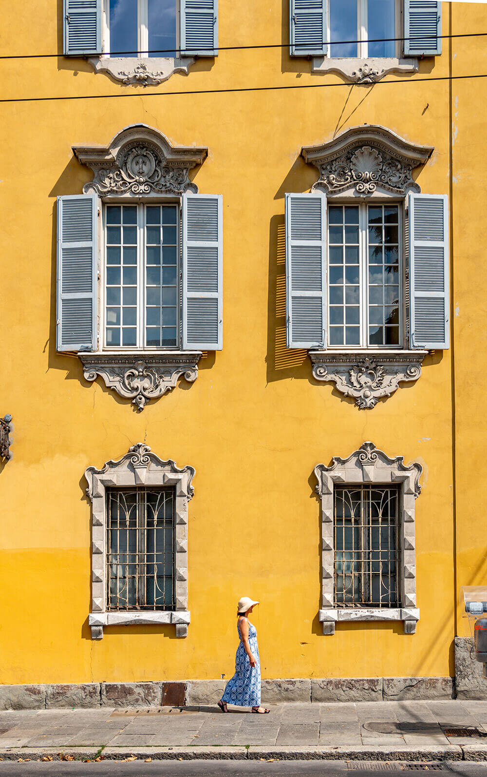 The soft yellow paint of Parma