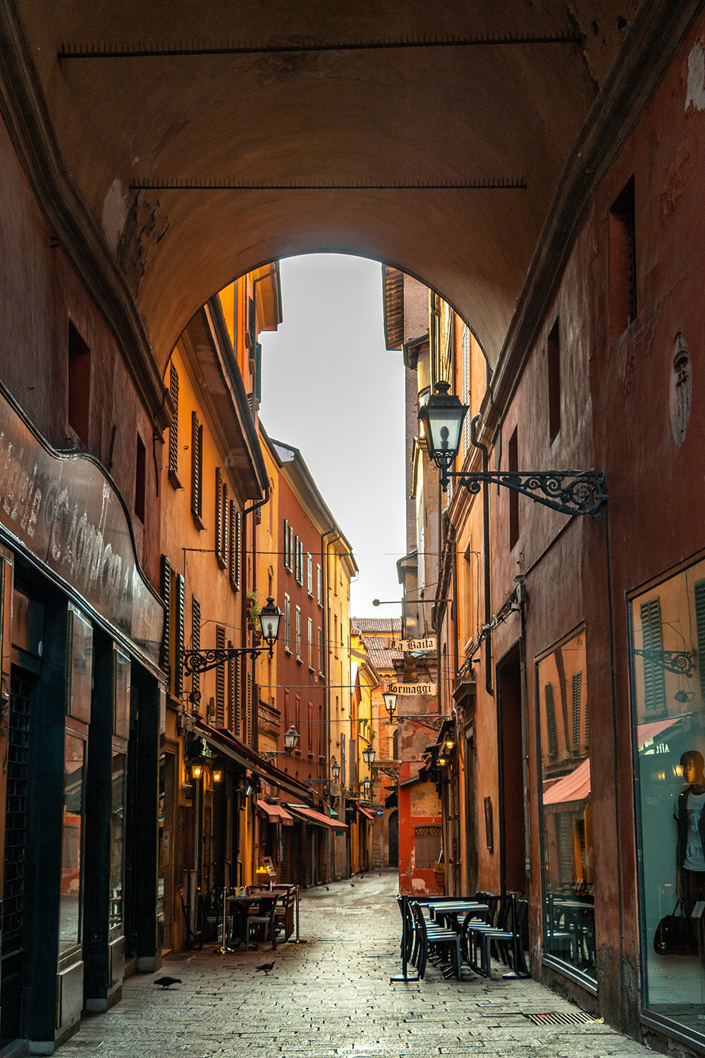 Old street of Bologna