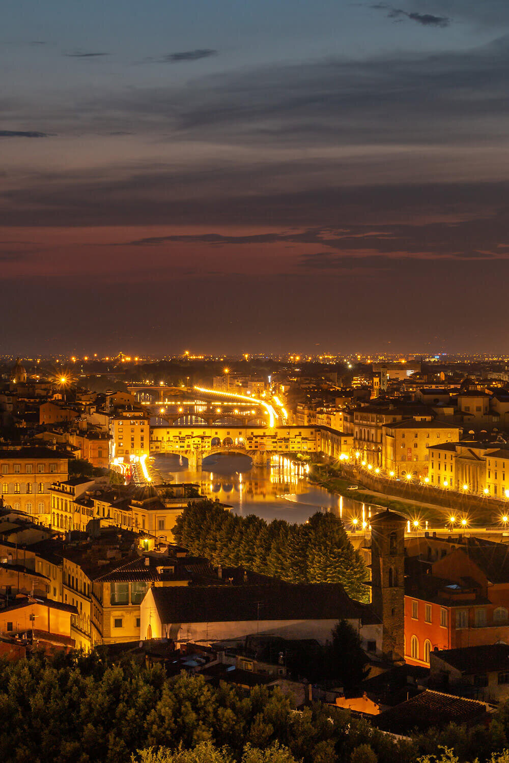 Night View over Florence