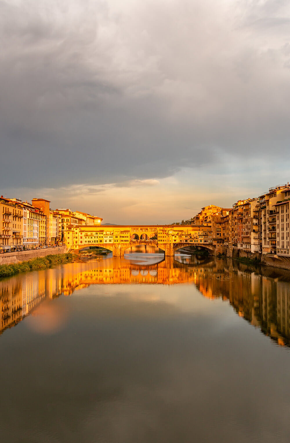 Golden Hour on the Ponte Vecchio - Florence
