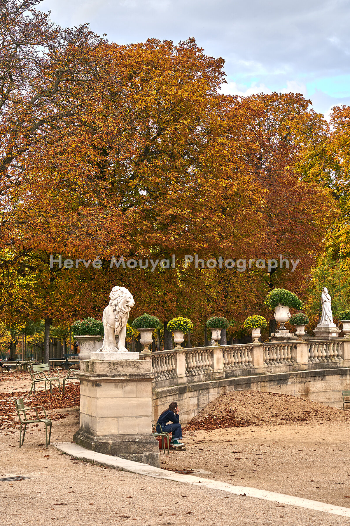 Alone in Luxembourg Garden