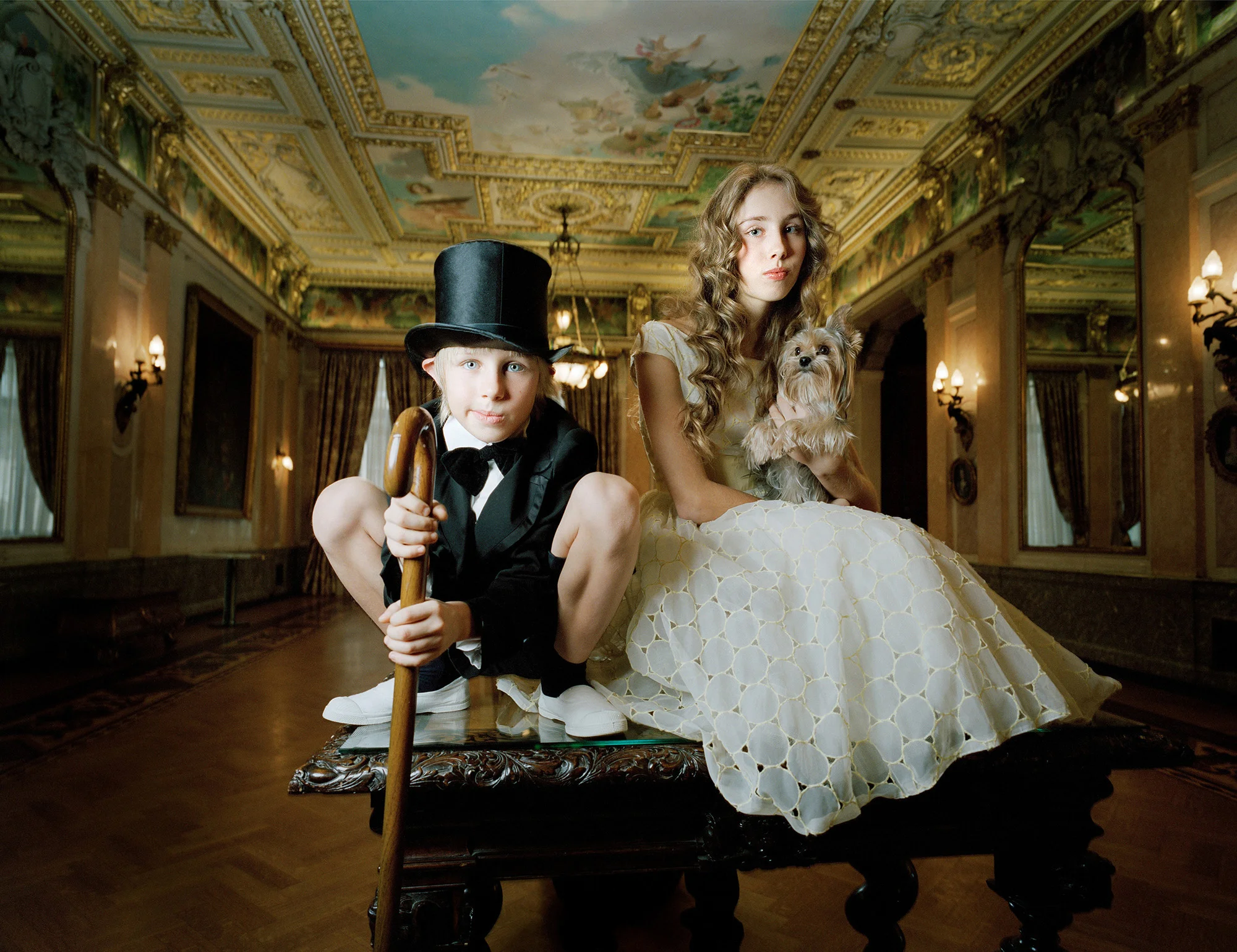 Nikita and Alina at the Italian Embassy, Moscow 2009