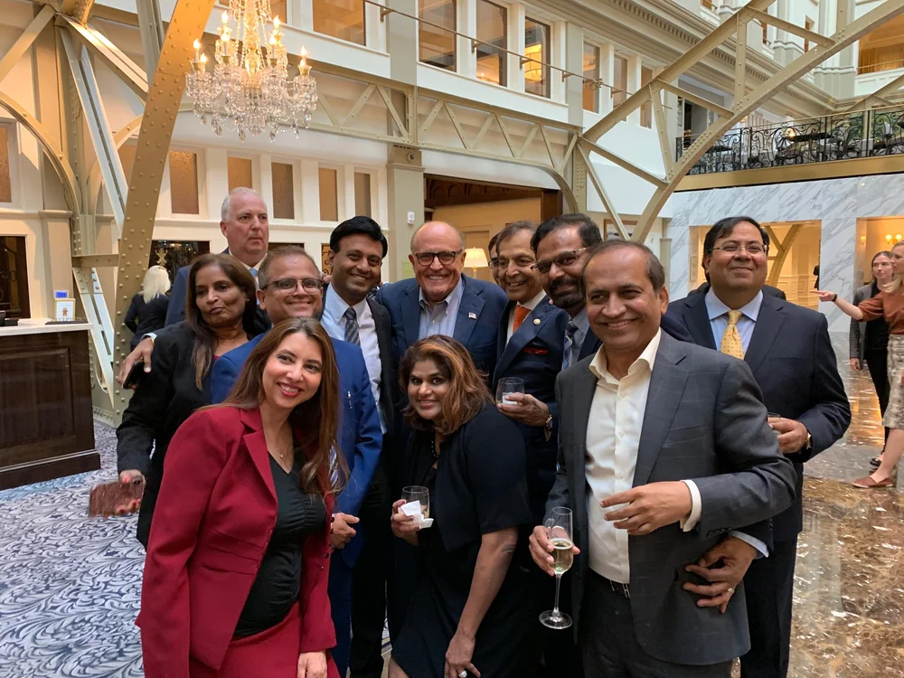   From Right : Mr. Suresh Nichani with Mr. Rudy Giuliani (Former Mayor of New York City &amp; Attorney to President Donald Trump)  
