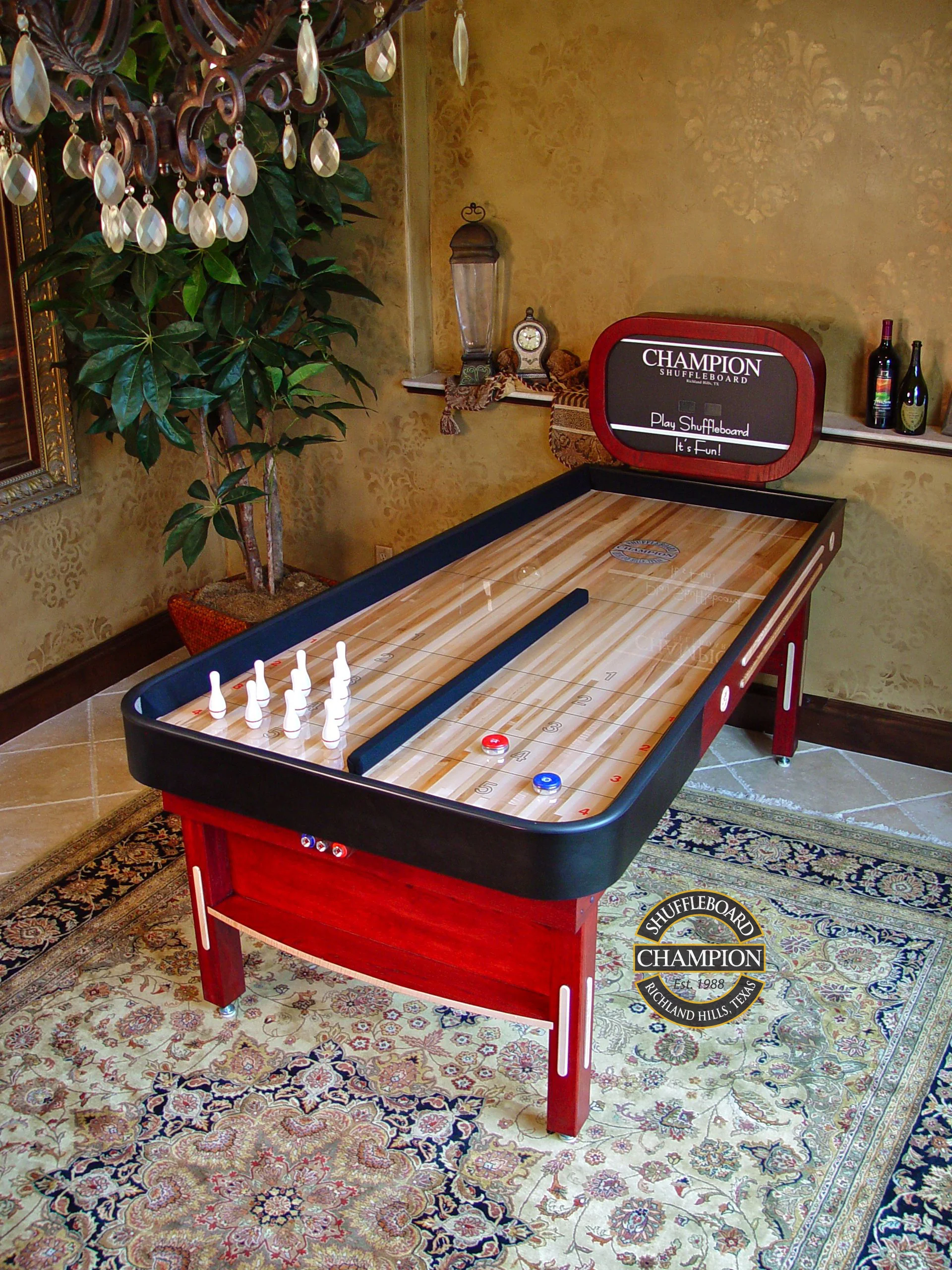 Our tables — Champion Shuffleboard