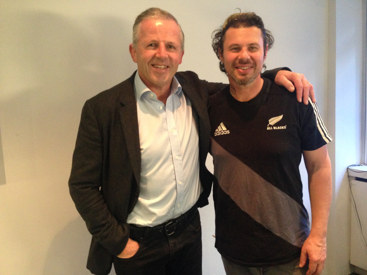 With Sean Fitzpatrick