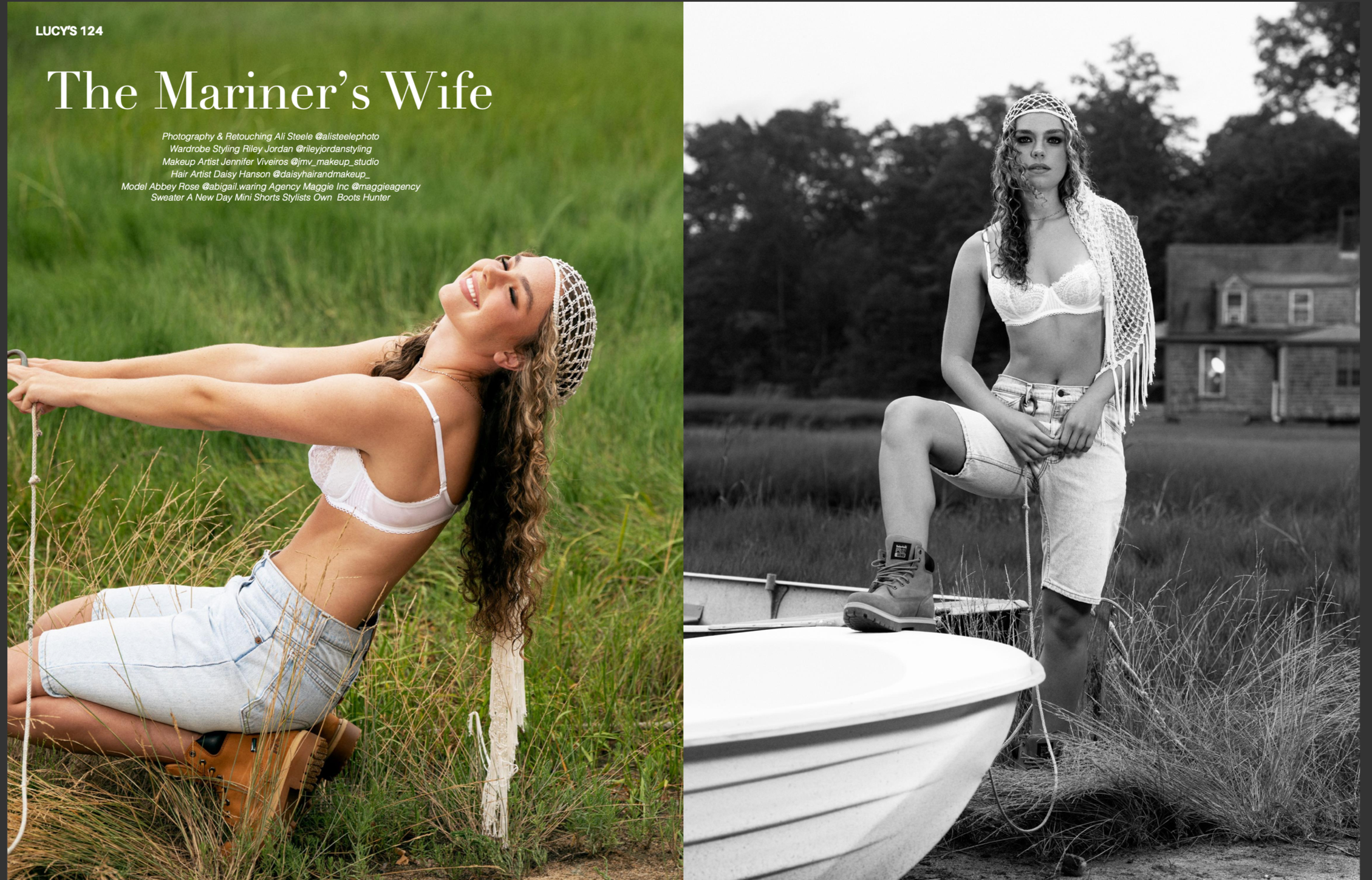 Makeup by JMV Makeup Studio for a magazine shoot in Massachusetts