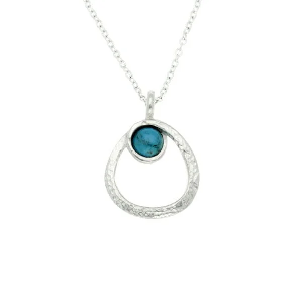 Turquoise Hoop Pendant