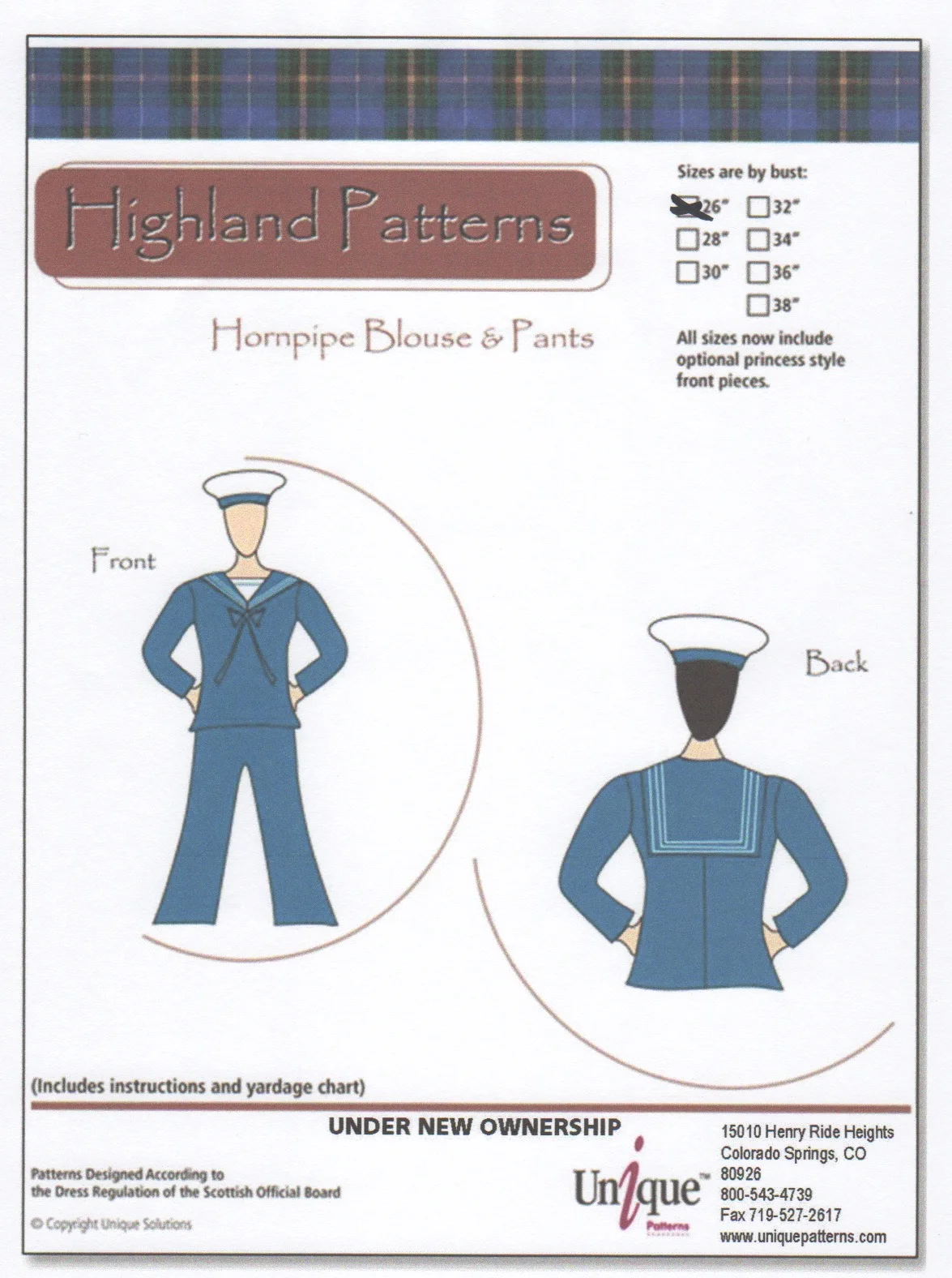 Hornpipe Blouse & Pants Pattern