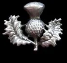Thistle Pewter Brooch