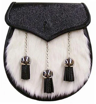 Semi-Dress Sporran - White Rabbit