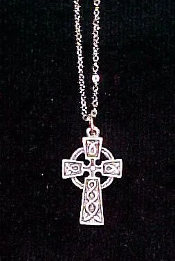 Lightweight Pewter Celtic Cross