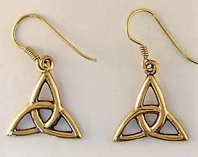 Bronze Trinity Knot Earrings
