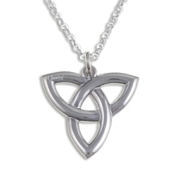 Sterling Silver Love Knot Pendant Necklace