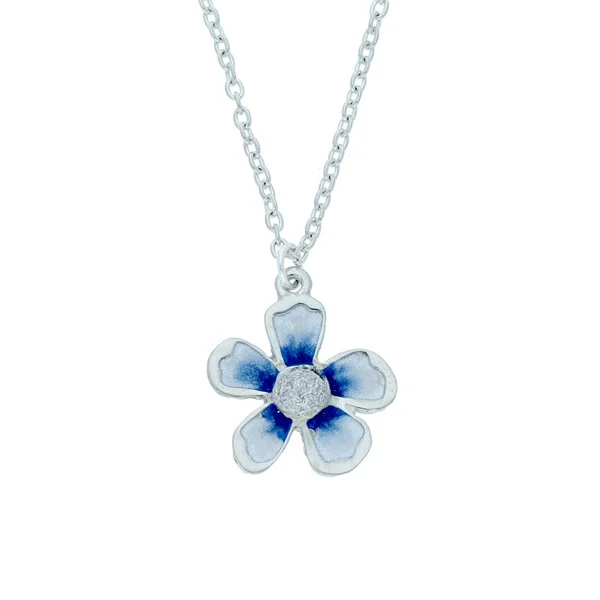 Blue & White Flower Pendant