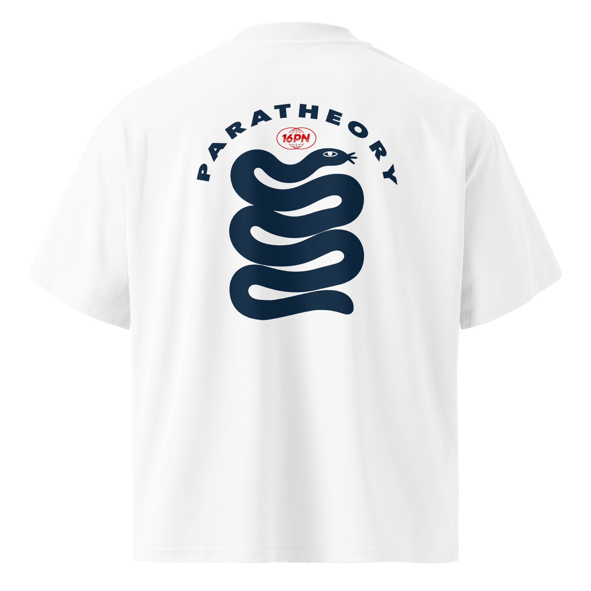 16PN Paratheory tee, coiled serpent occult graphic