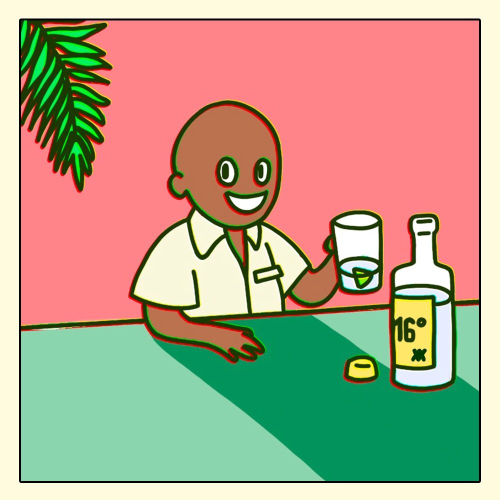 One 16&deg; and the real you shows up.
What grows on you after the first glass? 😈
#16PN #Guadeloupe #TiPunch #CaribbeanArt #comic