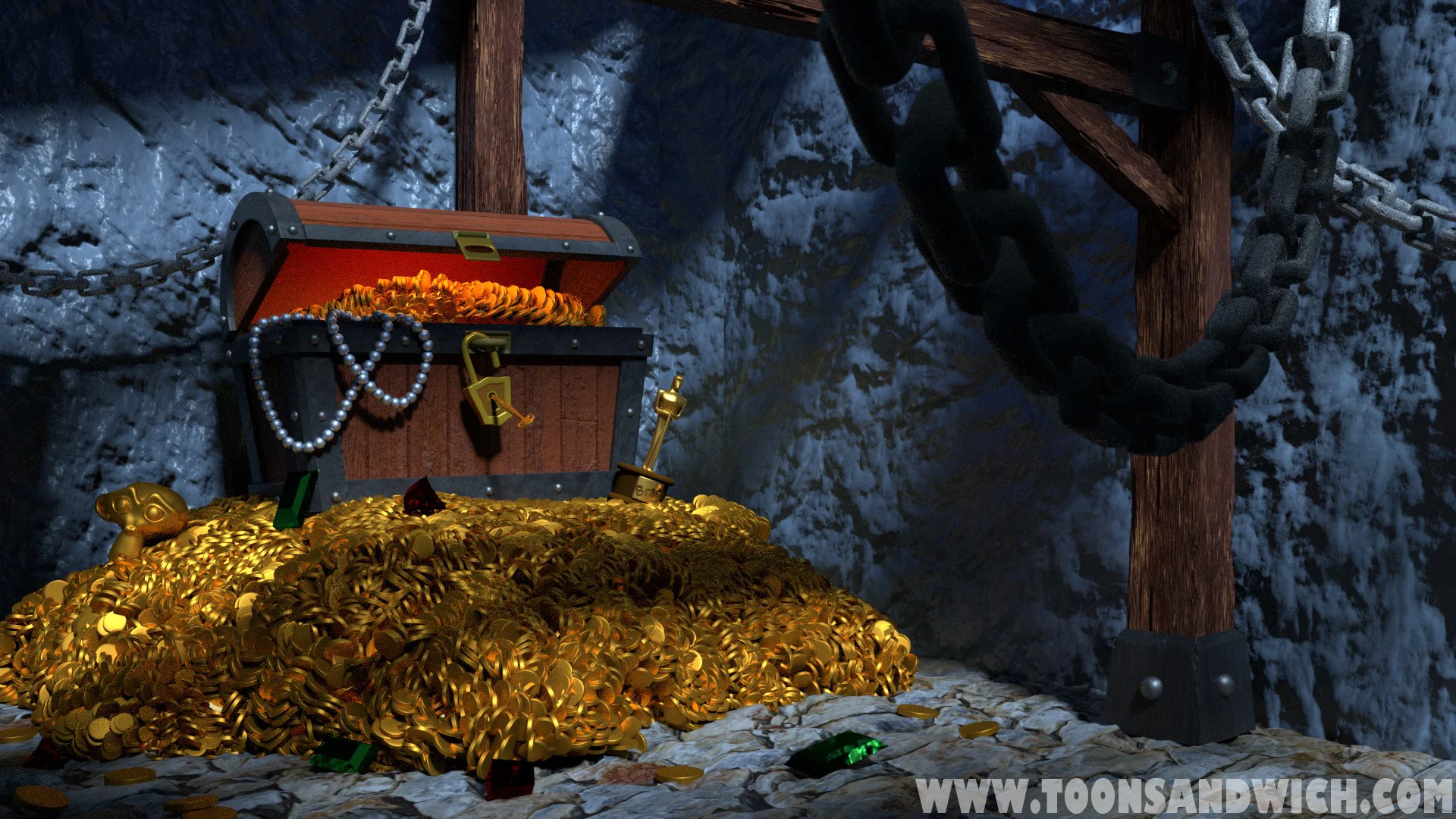 Final Image without volumetric lighting & fog.