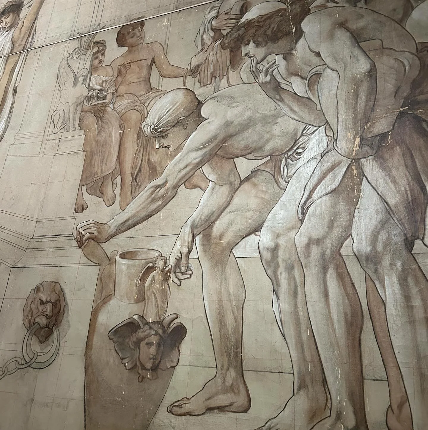 Leighton&rsquo;s fresco (detail)
1868, V&amp;A, London