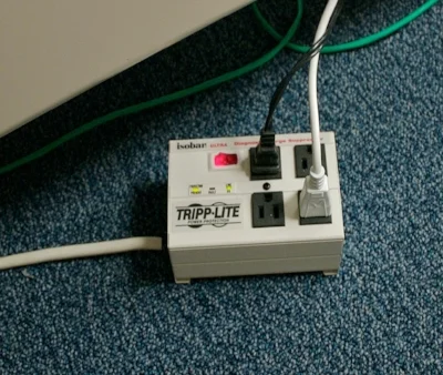 Lights indicate if surge protectors are working. Or not working.