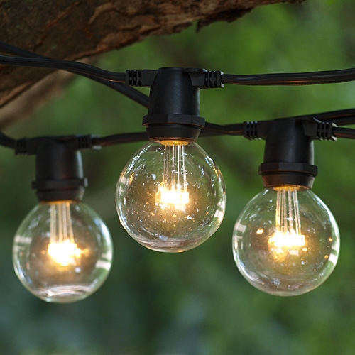 Hot and new: string lighting.