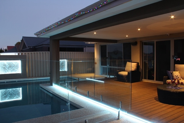 Layered lighting in the outdoors provides a huge security bonus.