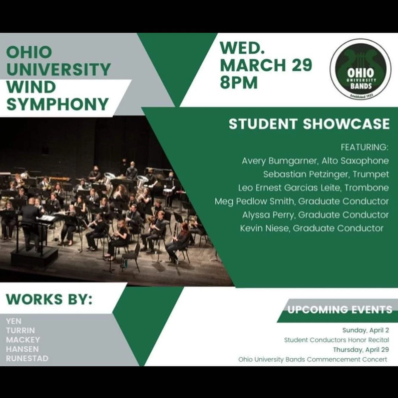 Ohio University Wind Symphony Spring Concert / 奧亥俄大學管樂團音樂會