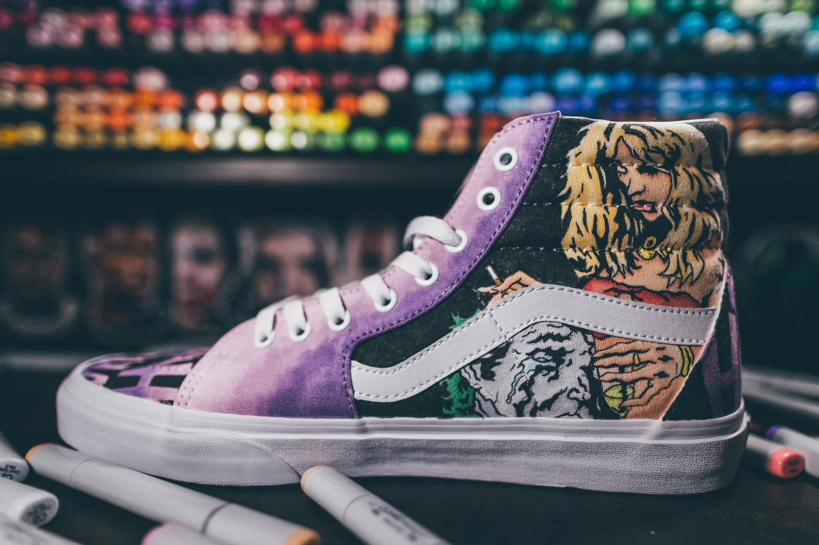 custom sk8 high vans