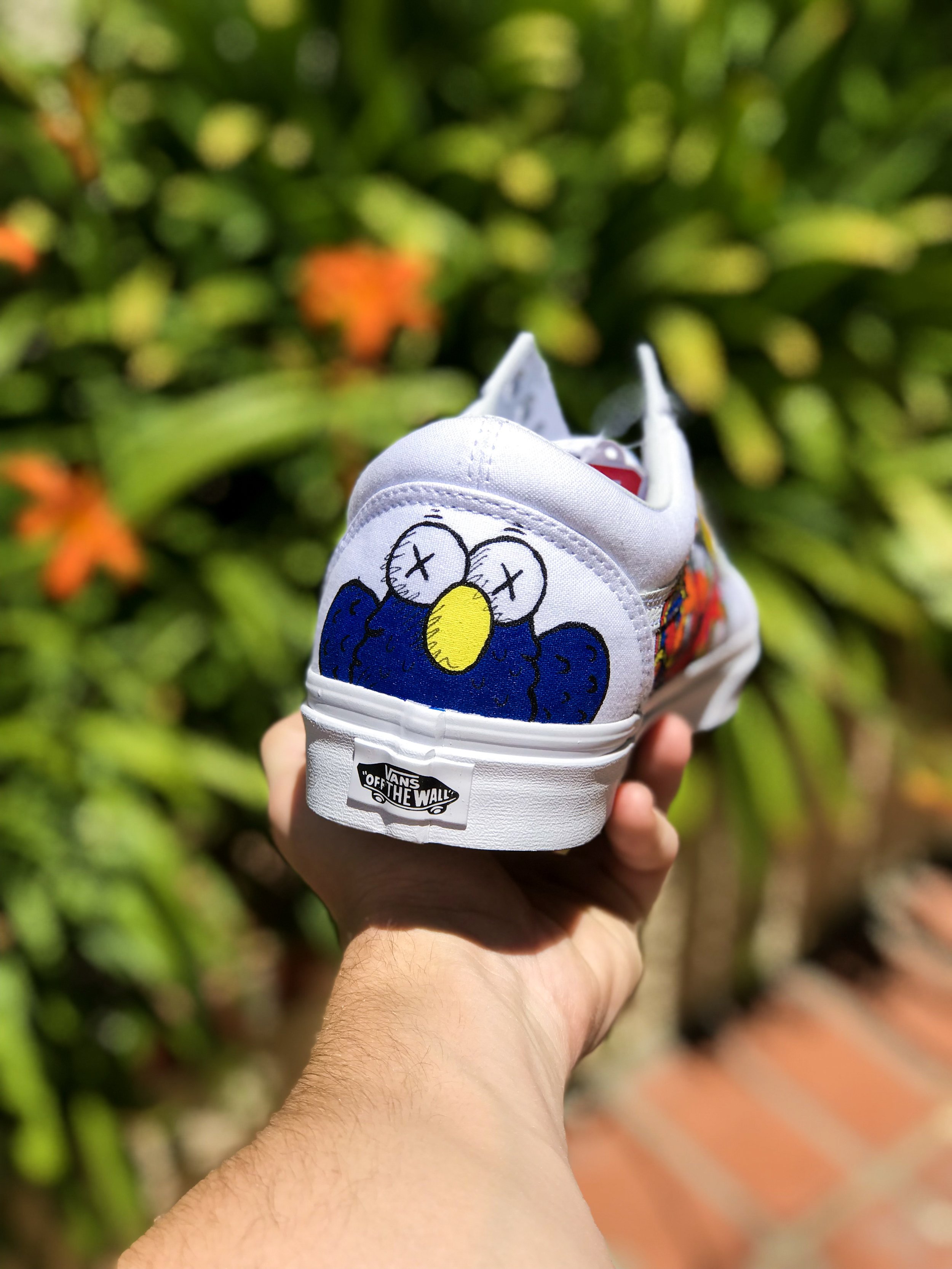 kaws custom vans