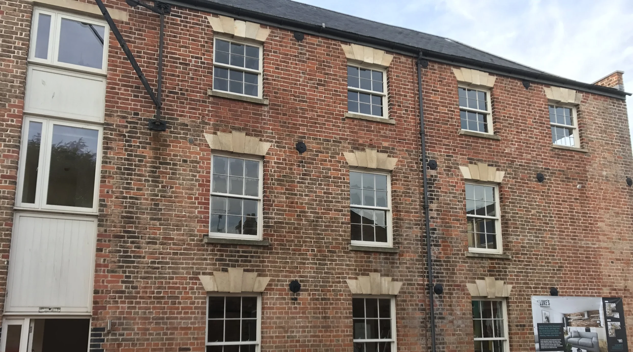 Builders clean at Gloucester Quays