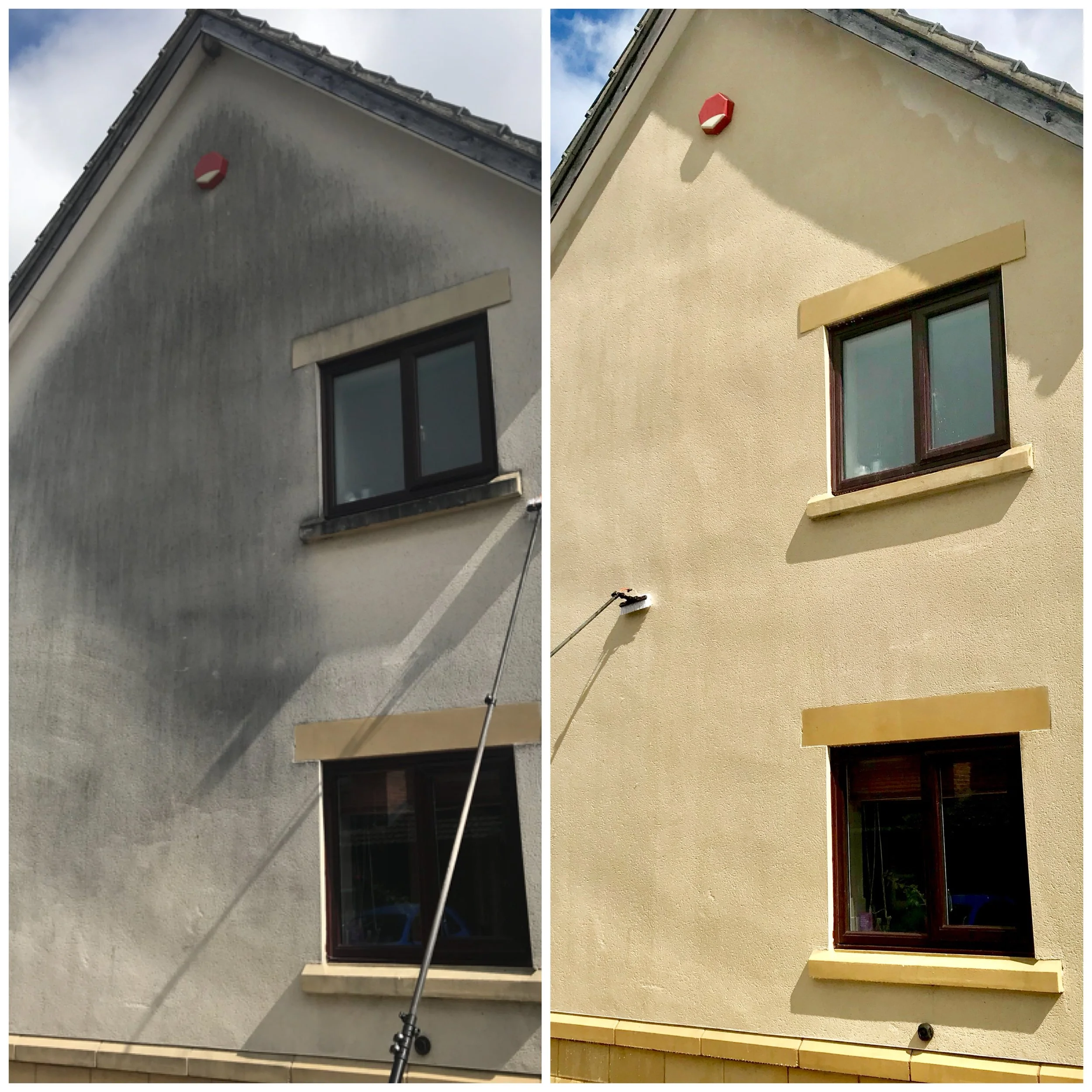 Render cleaning in Bristol, Gloucester, Cheltenham and Stroud. Soft-washing services