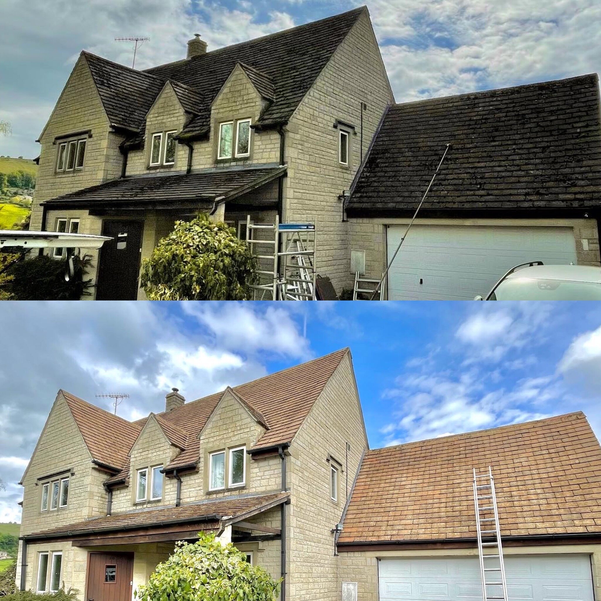 Roof Cleaning & Moss Removal Cheltenham Lewcott Exterior Cleaning Ltd