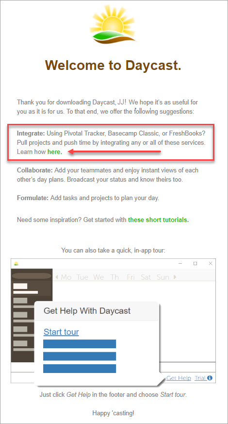 welcome to Daycast