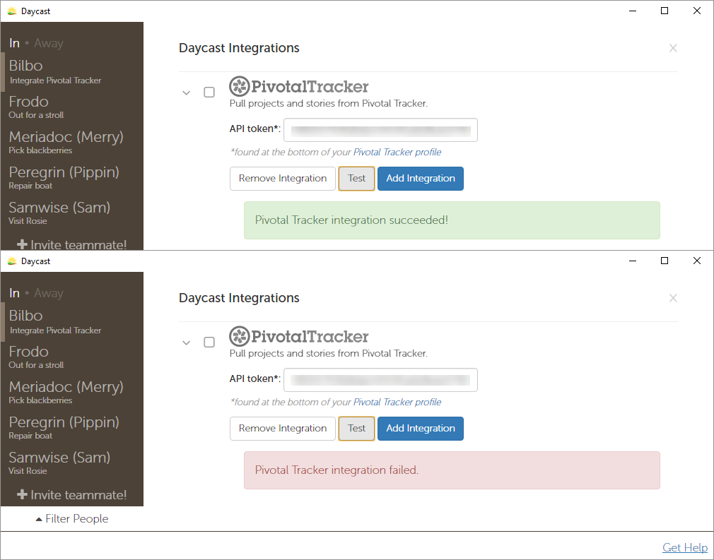 Pivotal Tracker Day Planner Integration
