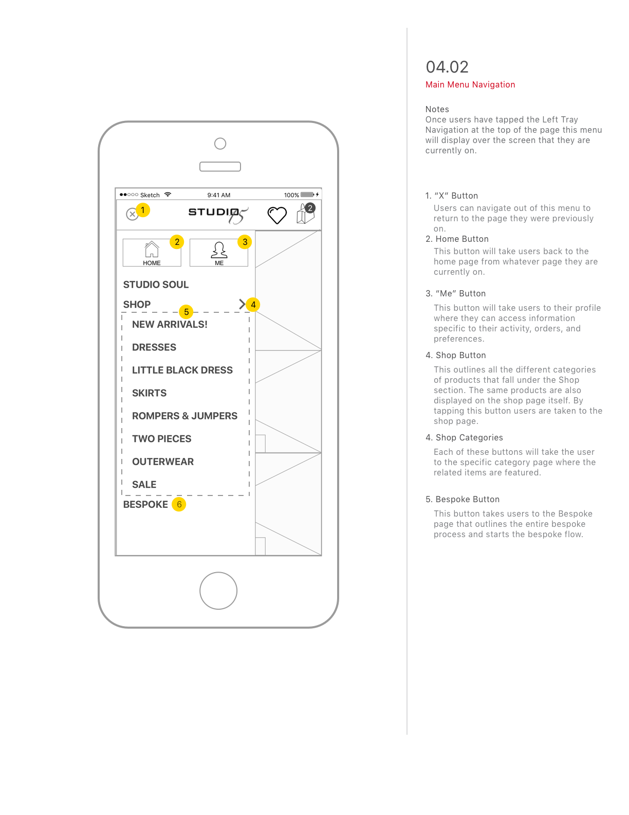 SPEC DOC SAMPLE PAGE