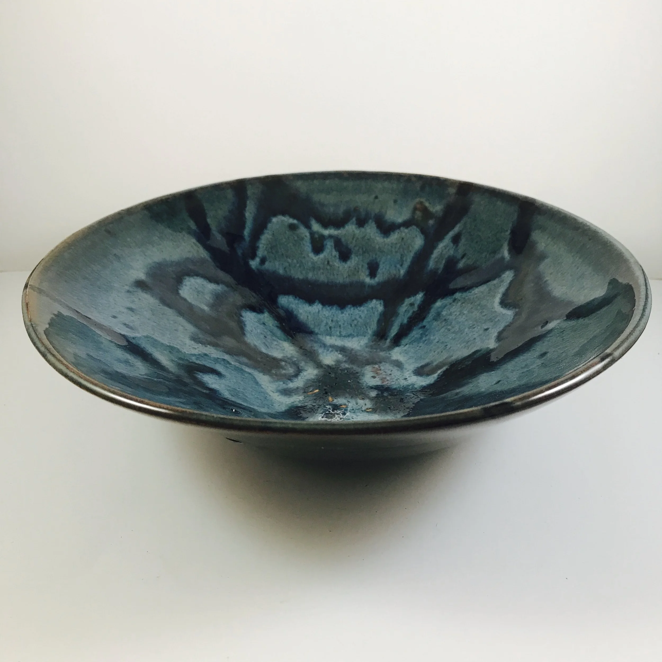 7" Blue Splash Bowl