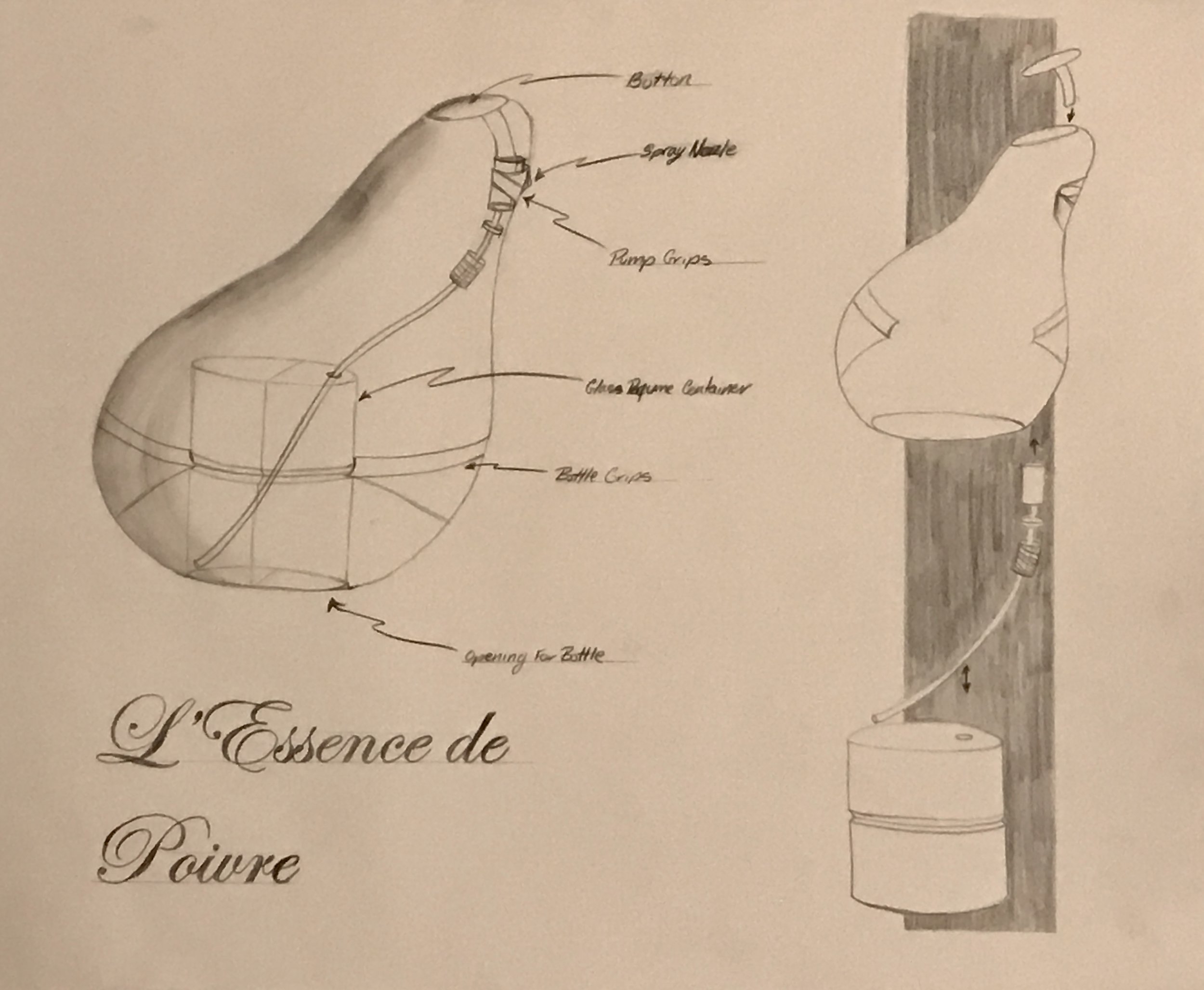 Perfume bottle for Pear fragrance