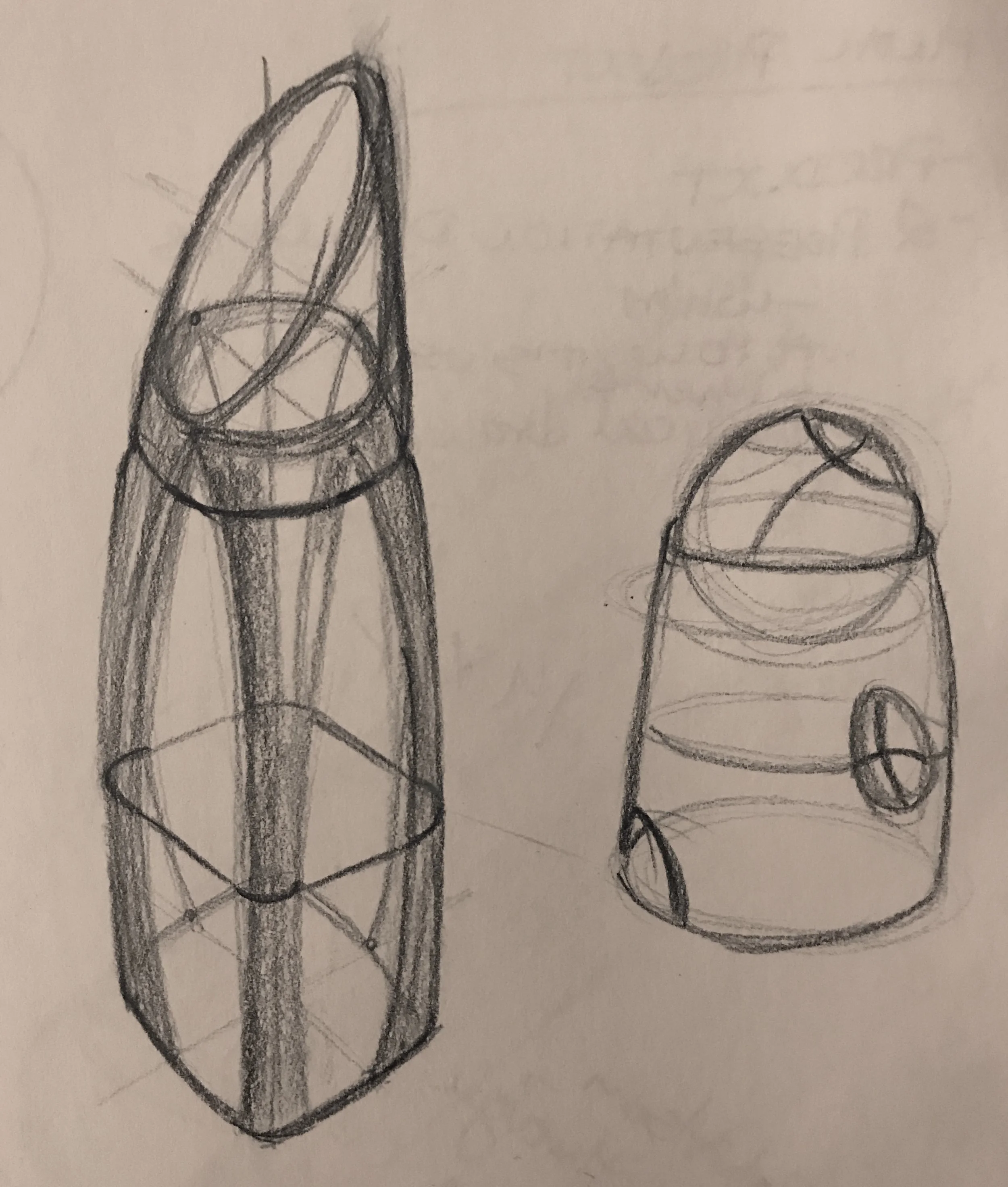 Perfume bottle sketches