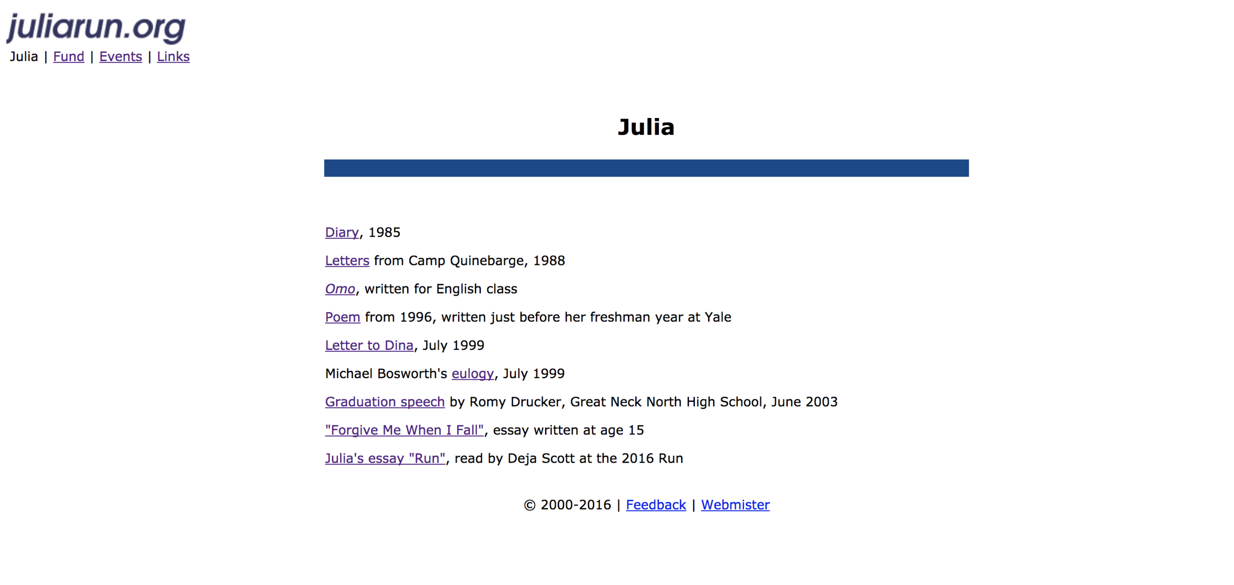 Old About Page