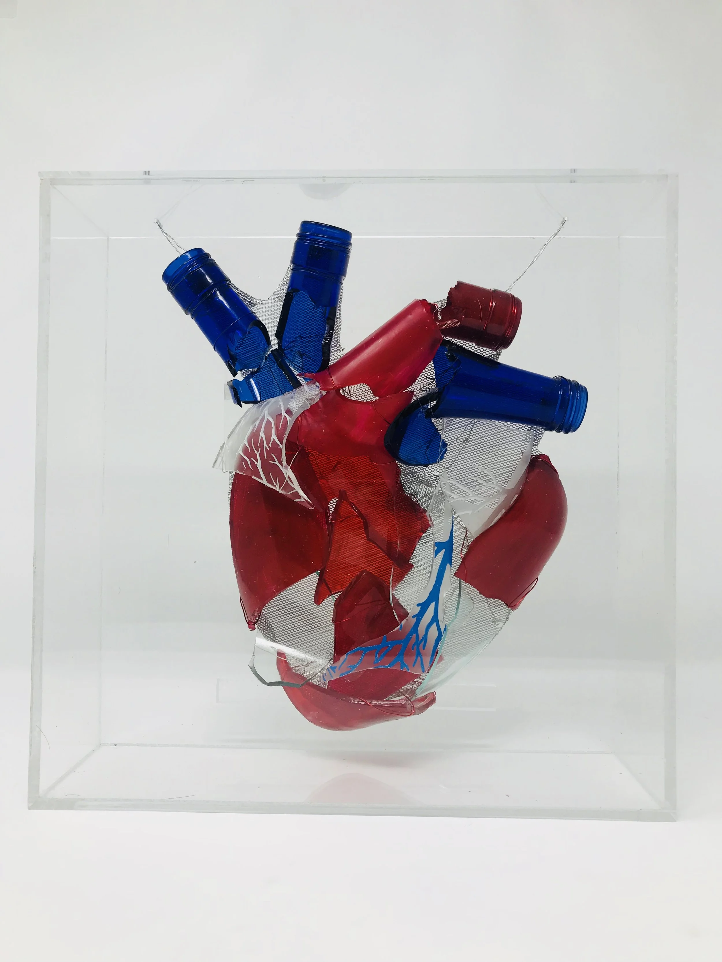 Broken Hearted 11"x11"x4"