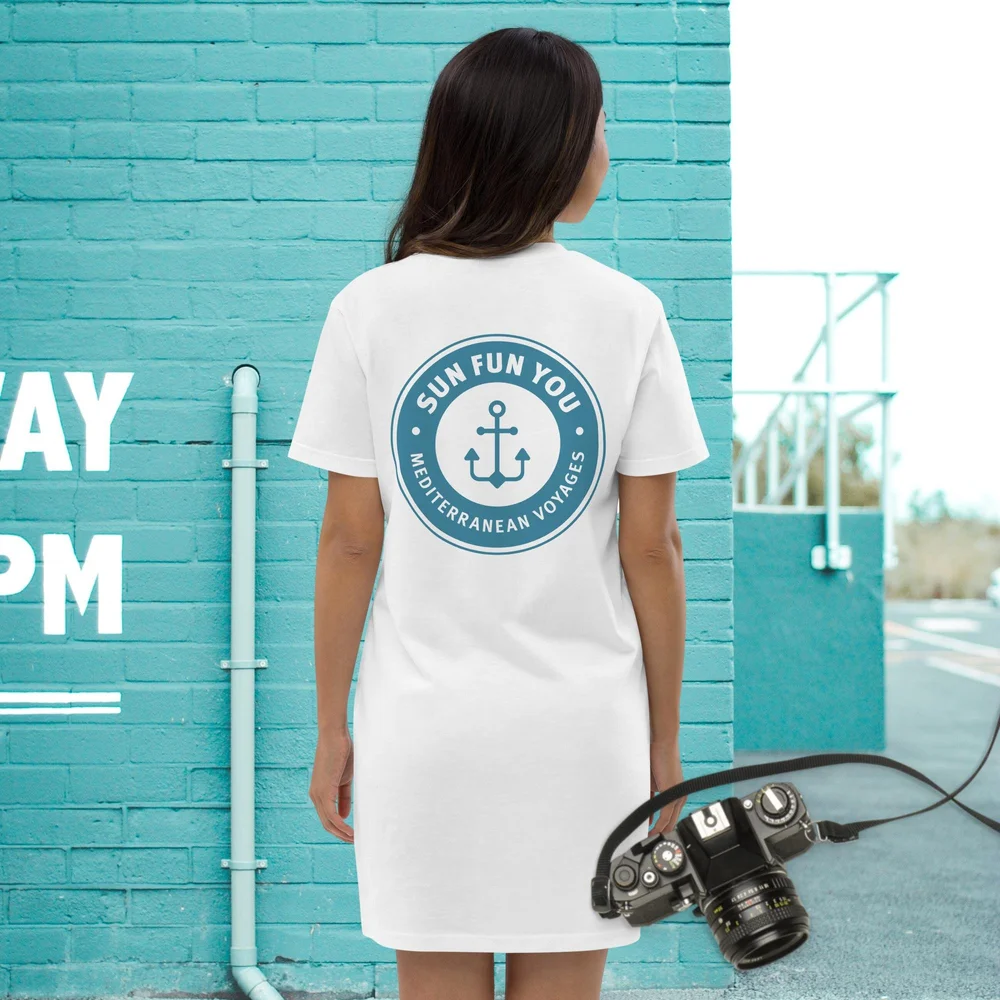Organic cotton t-shirt dress  Sun Fun You: Mediterranean Voyages