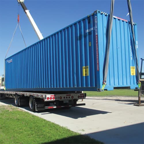 Blue Shipping Container