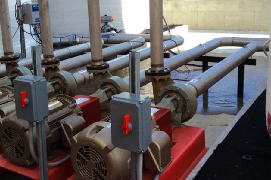 Pumps with Pipe setup