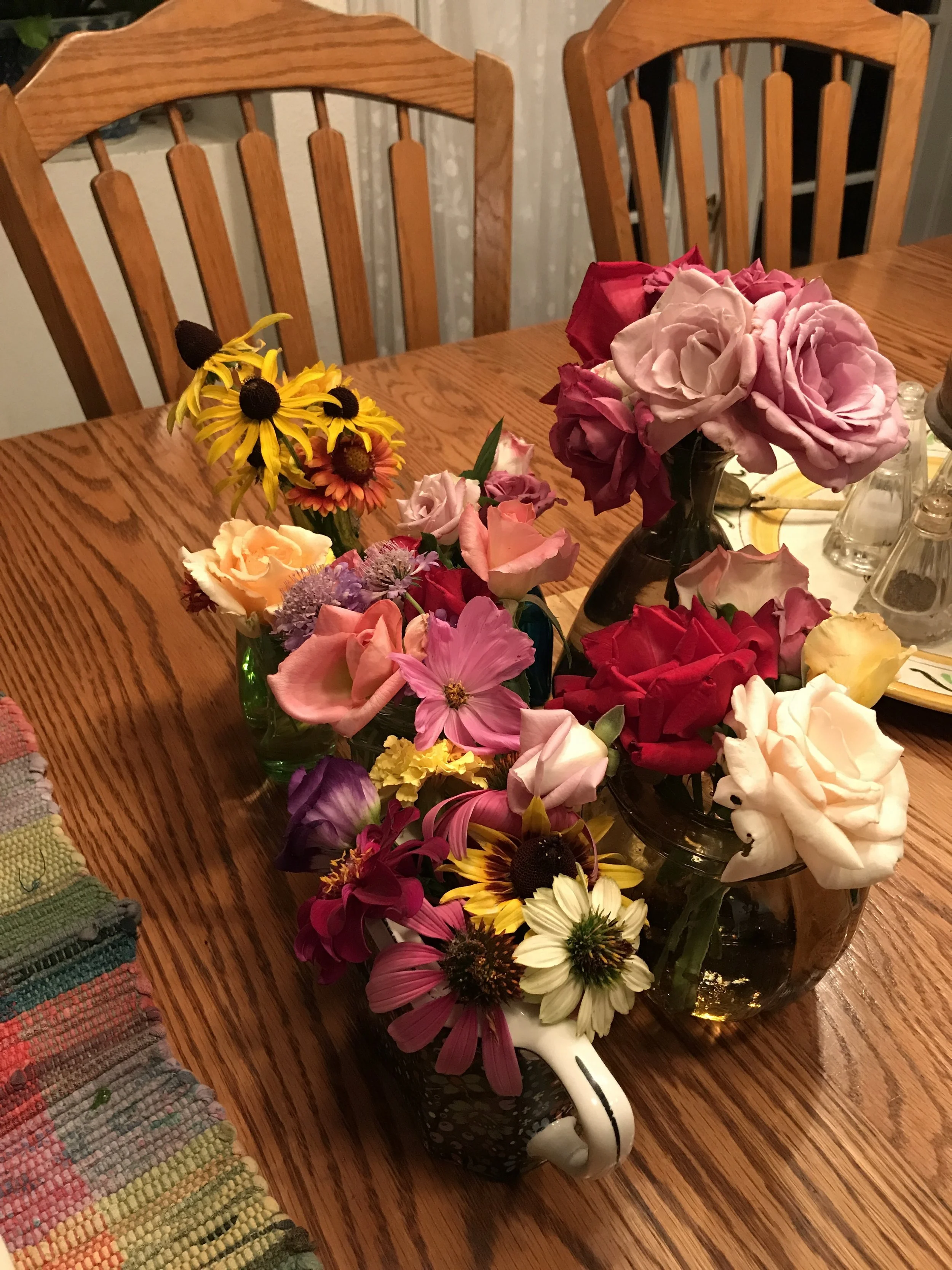 mid summer flowers from the garden